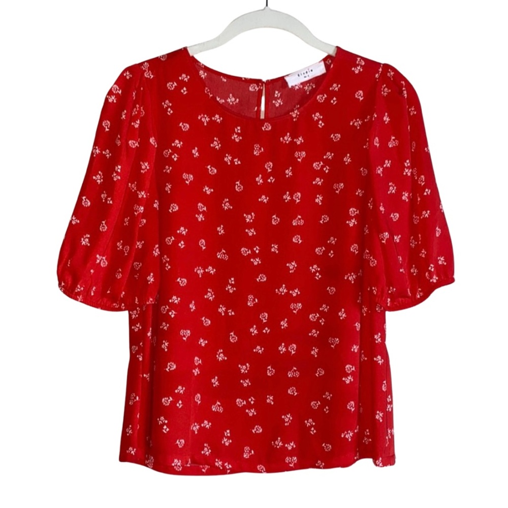 Elodie Red Floral Top